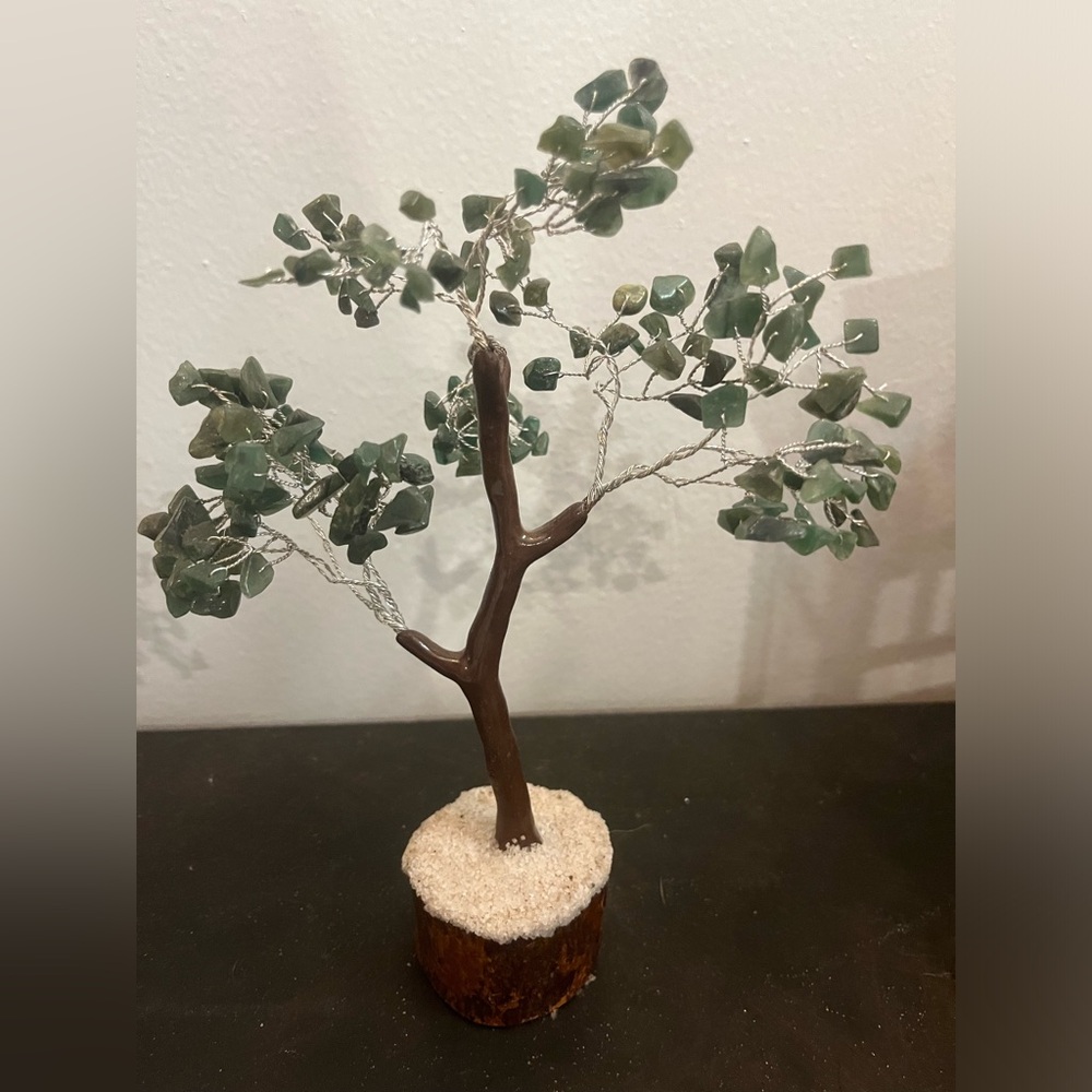 Handcrafted Emerald  Crystal Tree